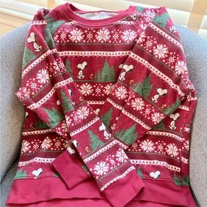 American Eagle A/E x Peanuts Snoopy Christmas Lounge Set Size Med